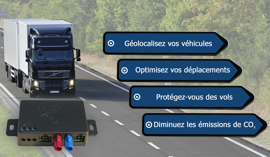 géolocalisation de véhicules transport
